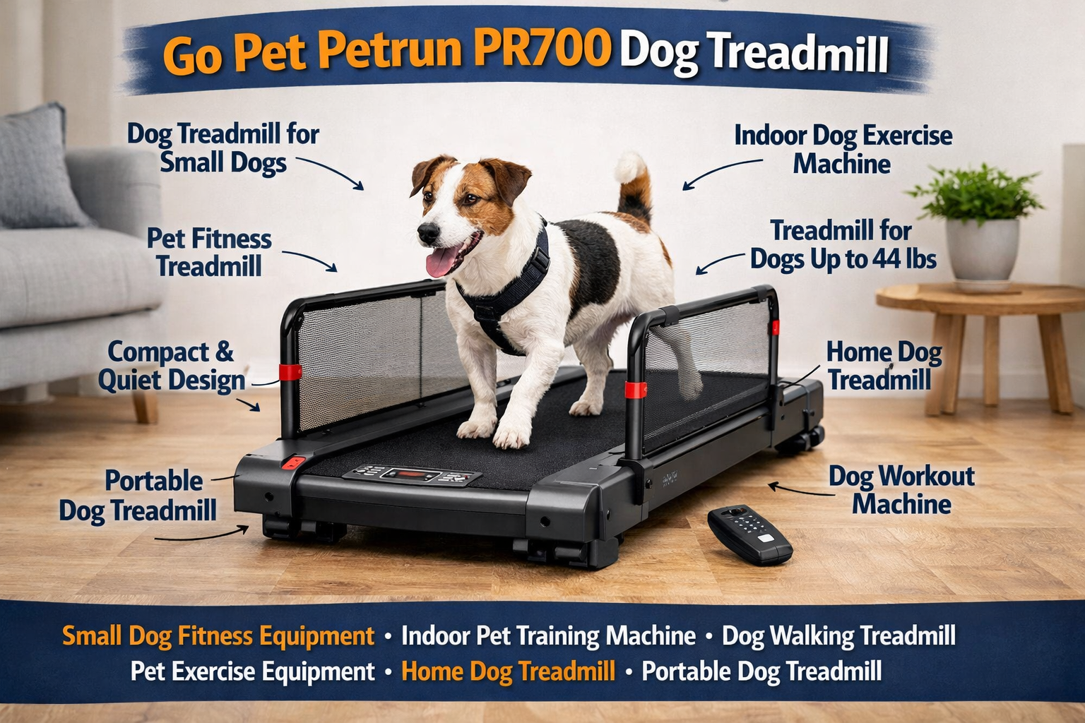 Go Pet Petrun PR700 Dog Treadmill