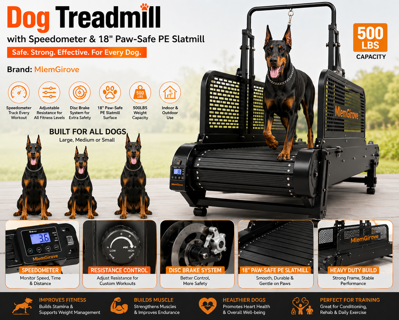 MlemGirove Dog Treadmill For The Large Dogs