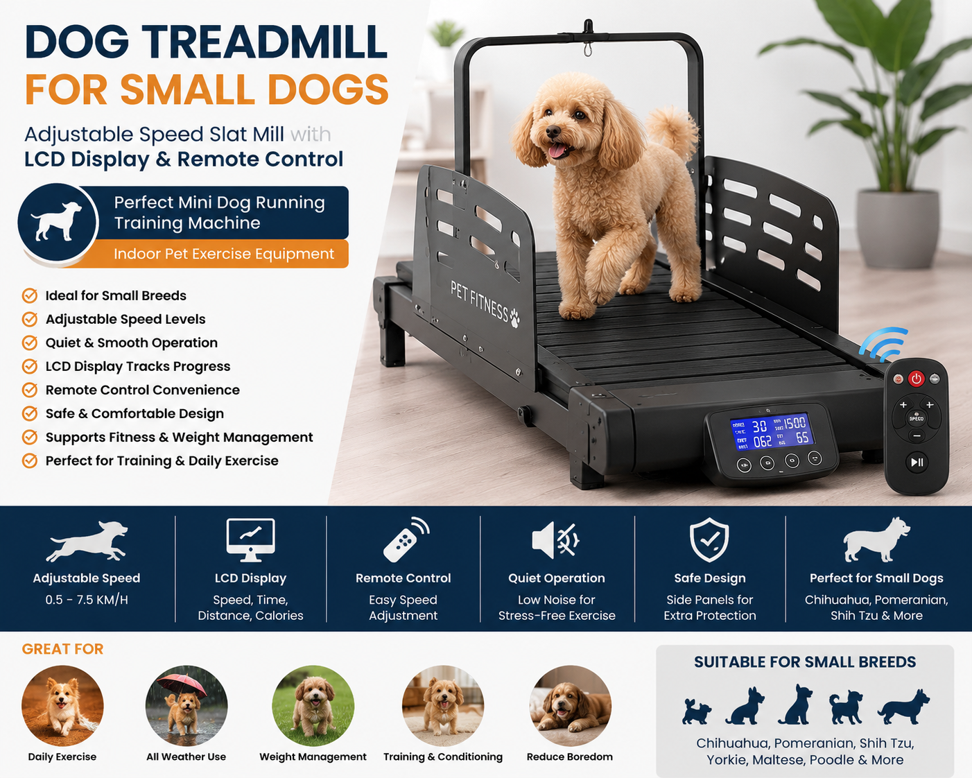 Perfect Mini Dog Treadmill For Small Dogs