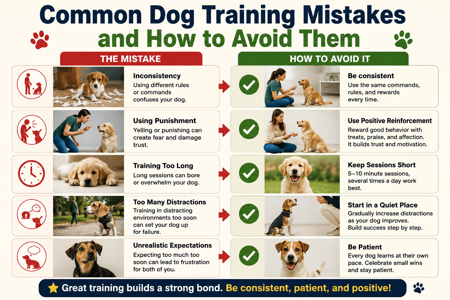 Common Dog Training Mistakes and How to Avoid Them