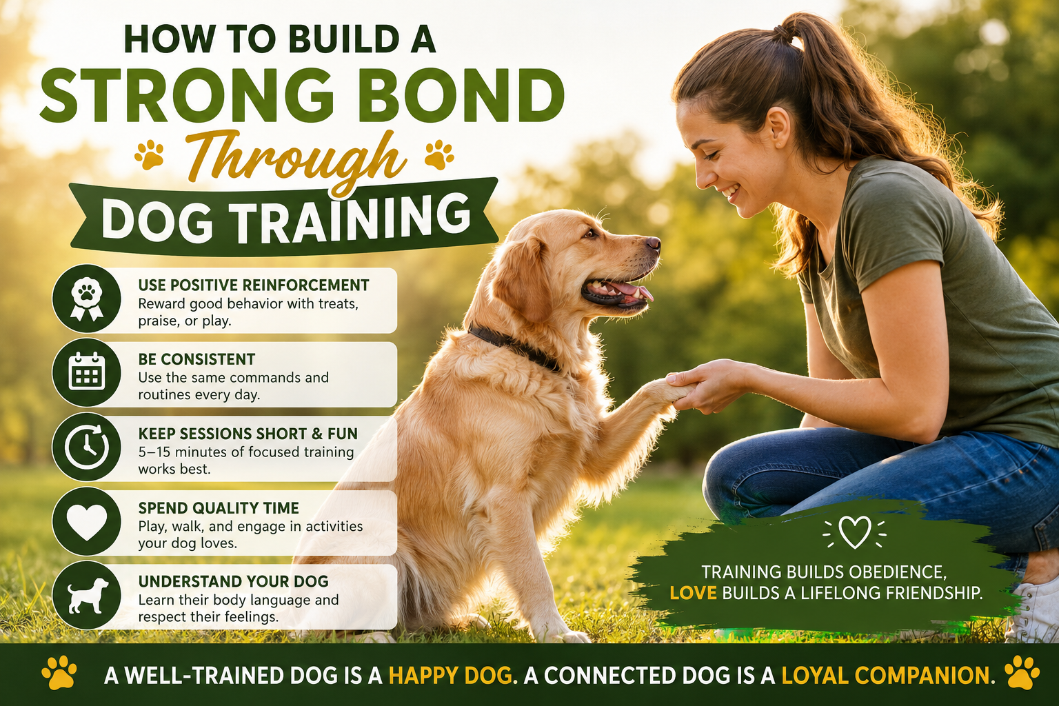 How to Build a Strong Bond Through Dog Training