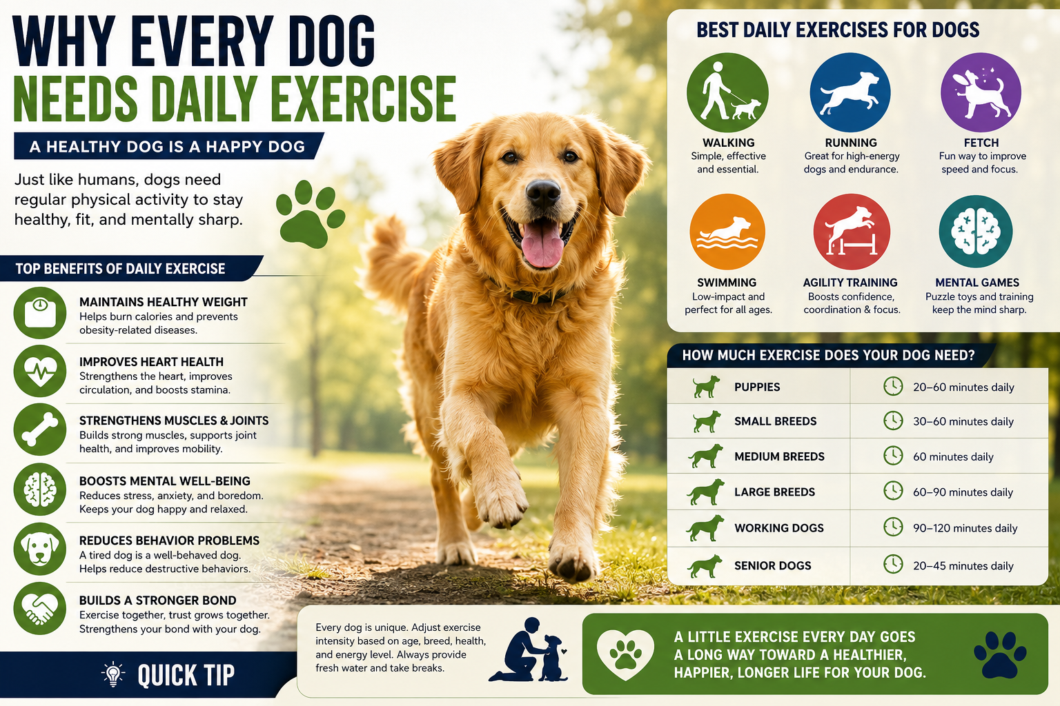 Why Every Dog Needs Daily Exercise?