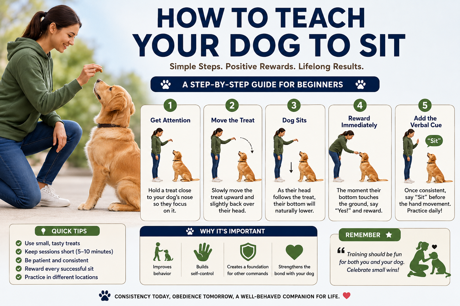 How to Teach Your Dog to Sit